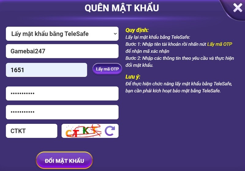Nếu quên mật khẩu đăng nhập, mọi người có thể lấy lại mật khẩu nhanh chóng