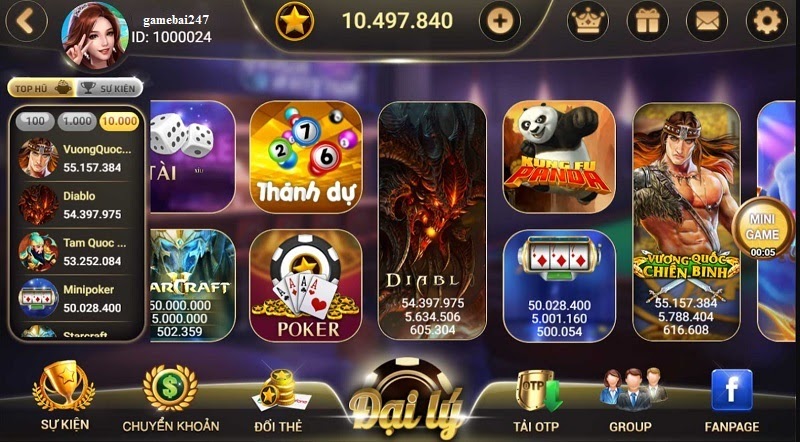 Đa dạng các thể loại trò chơi là điểm đặc sắc của Sao Club 
