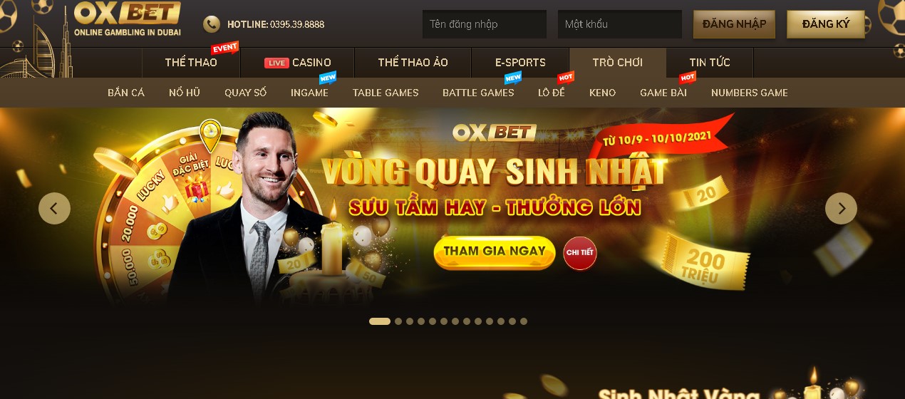 khuyến mãi oxbet