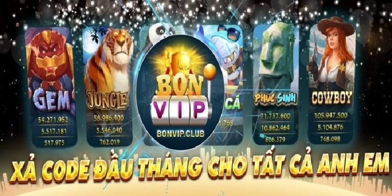 Bonvip Club Giftcode: Chương trình xả code cực hot trong tháng