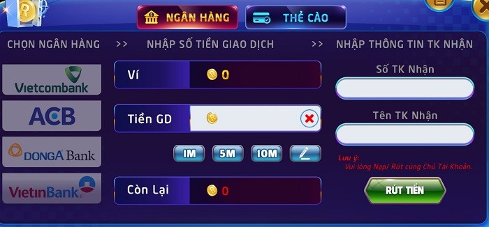 Hướng dẫn rút tiền Rikvip nhanh chóng chỉ với 5 phút